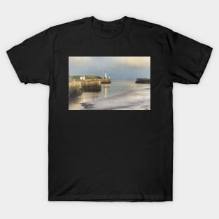 Maryport Harbour Entrance At Low Tide T-Shirt